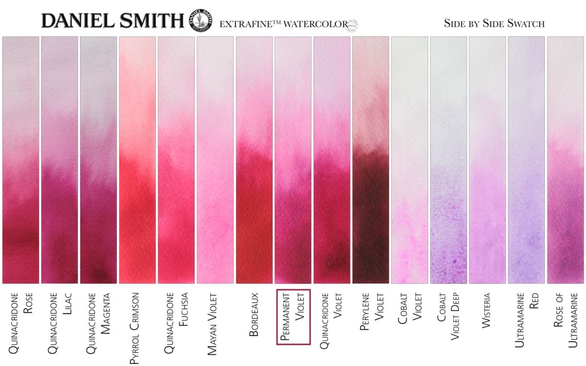 DANIEL SMITH Watercolour - 15mL - Permanent Violet (PR202,PB29)