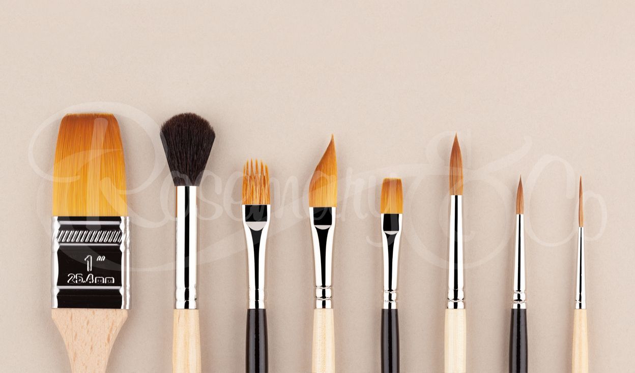 ROSEMARY & CO - Set 40 - Beginner Watercolour Brushes (8 Brushes)