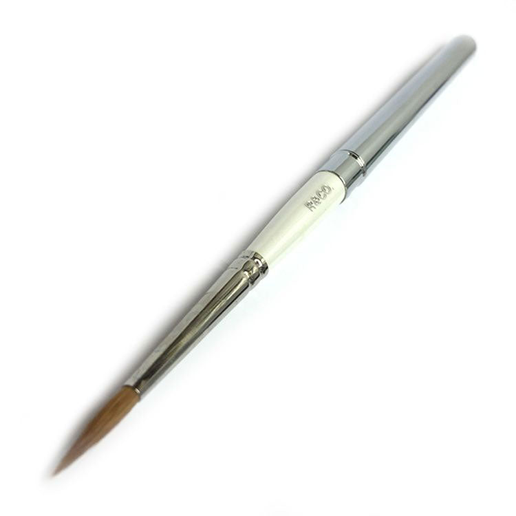 ROSEMARY & CO Reversible Pocket Travel Brush - R0 - Pure Kolinsky Sable - Pointed Size 4 (3.4 x 15.7mm)