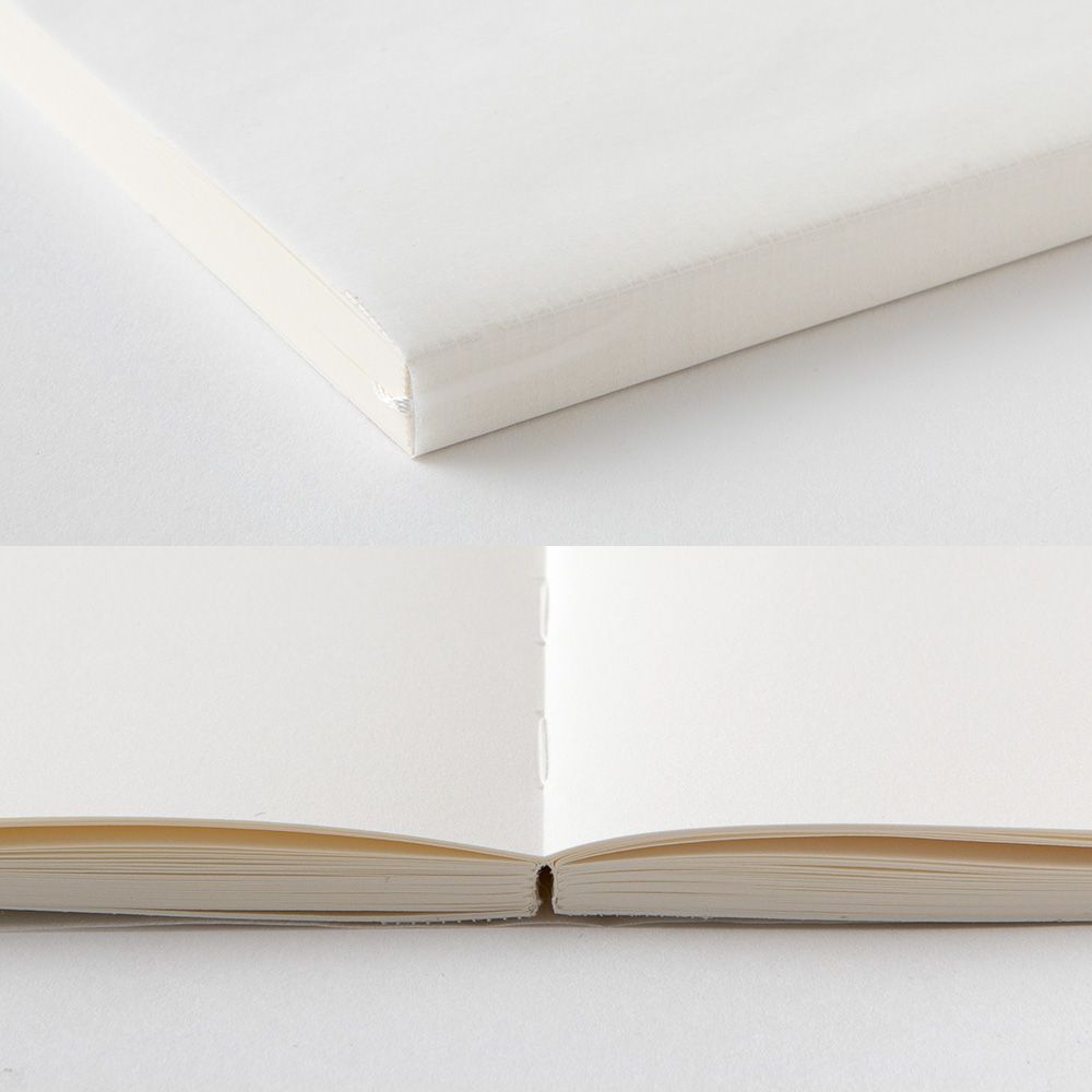 MIDORI - MD Notebook Cotton - 176 Pages - Plain Pages - Square (14.6 × 14.6cm)