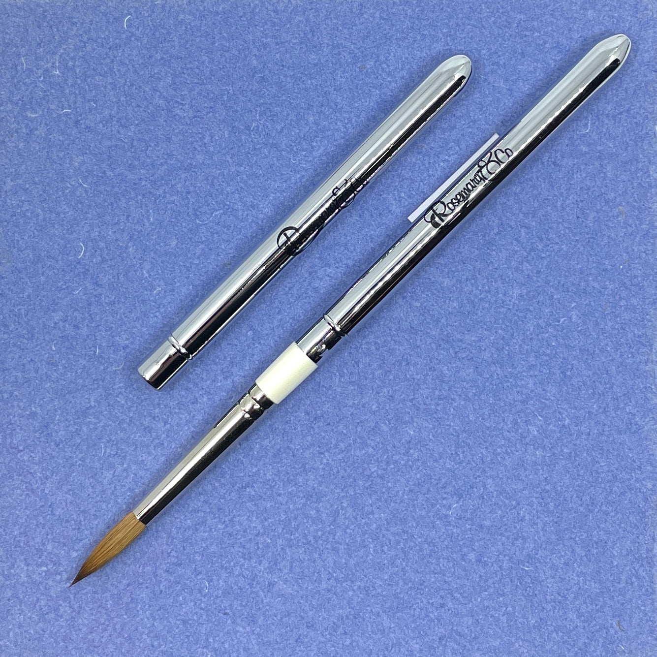 ROSEMARY & CO Reversible Pocket Brush - R2 - Pure Kolinsky Sable - Pointed Size 8 (5.2 x 24.2mm)