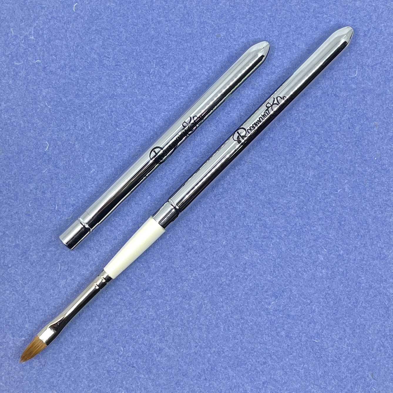 ROSEMARY & CO Reversible Pocket Brush - R6 - Pure Kolinsky Sable - Filbert Size 6 (5.7 x 12.7mm)