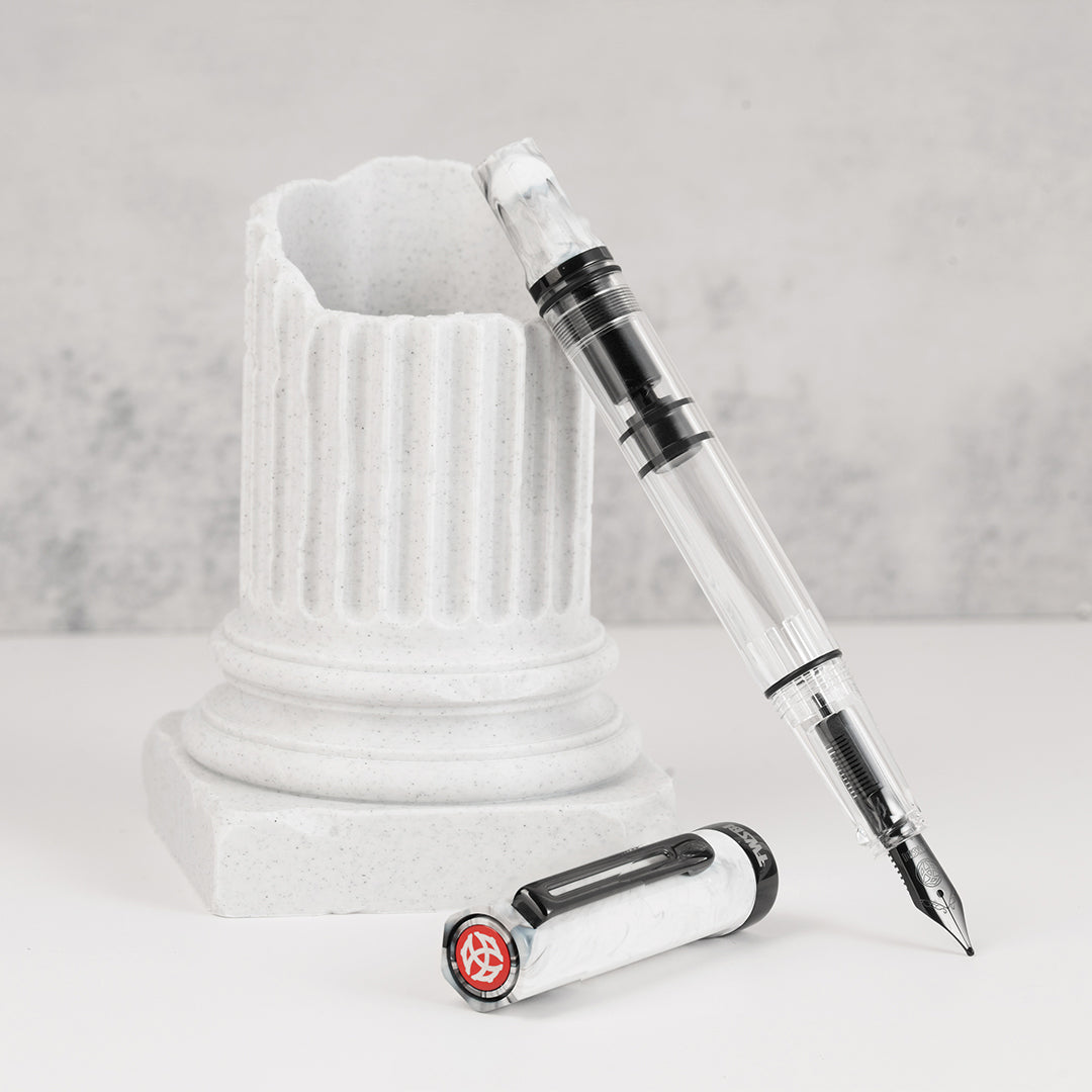 TWSBI Eco Fountain Pen - Carrara with Onyx Trim and Nib
