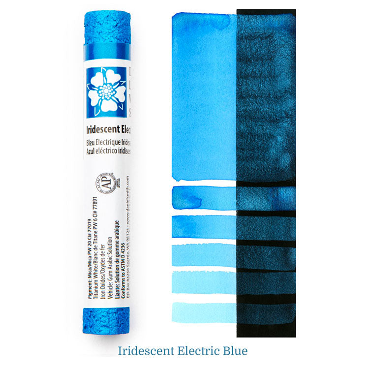 DANIEL SMITH Watercolour Stick - 12mL - Iridescent Electric Blue (PW20,PW6)