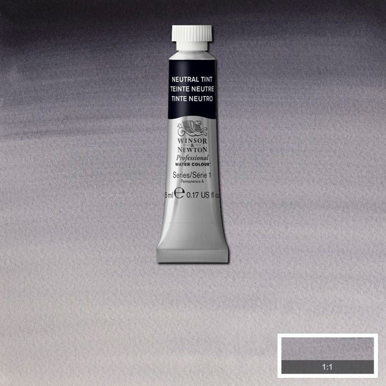 WINSOR & NEWTON Professional Watercolour - 14mL - 430 Neutral Tint (PB15,PBk6,PV19)