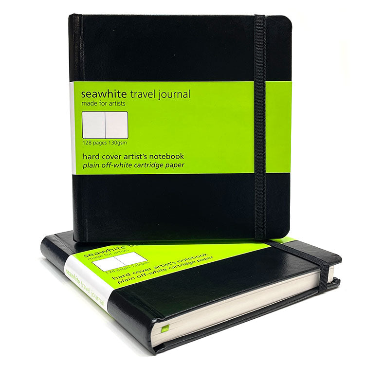 SEAWHITE OF BRIGHTON Travel Journal - 130gsm - 128 Pages - 14cm Square - Plain