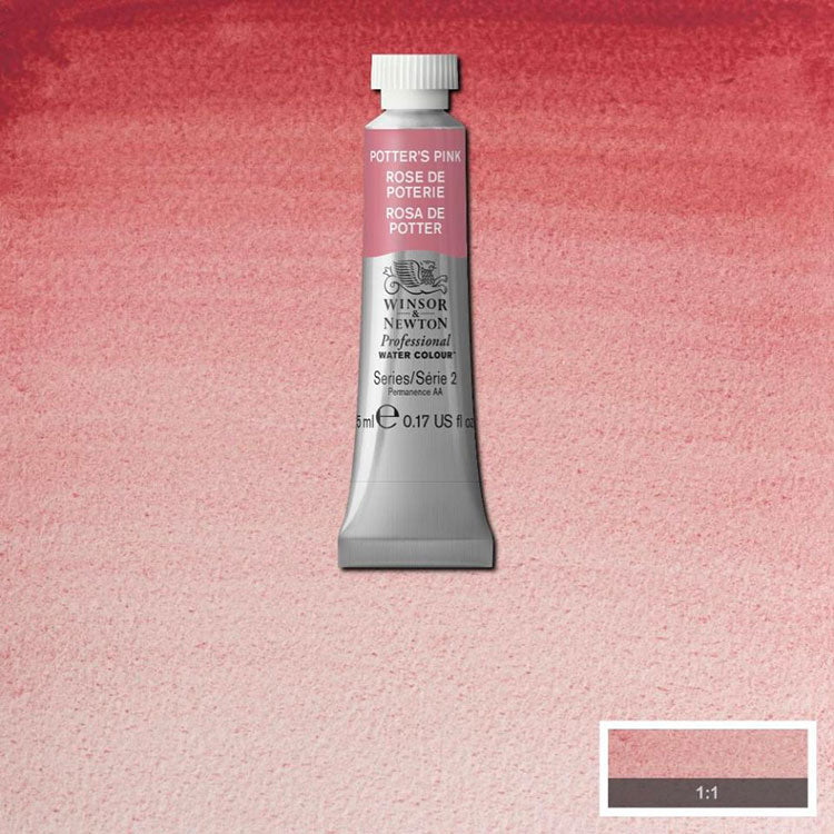 WINSOR & NEWTON Professional Watercolour - 14mL - 537 Potters Pink (PR233)