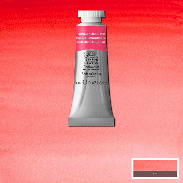 WINSOR & NEWTON Professional Watercolour - 14mL - 548 Quinacridone Red (PR209)