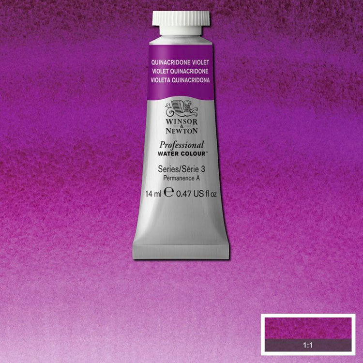 WINSOR & NEWTON Professional Watercolour - 14mL - 550 Quinacridone Violet (PV55)