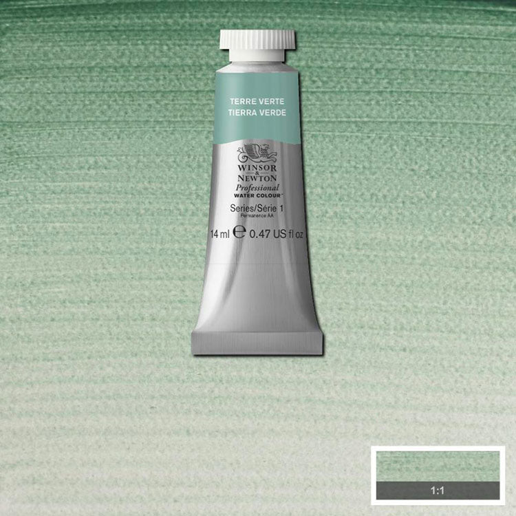 WINSOR & NEWTON Professional Watercolour - 14mL - Terre Verte (green shade)