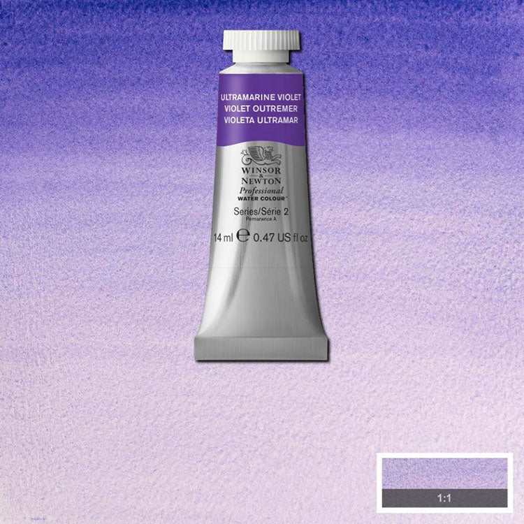 WINSOR & NEWTON Professional Watercolour - 14mL - 672 Ultramarine Violet (PV15)