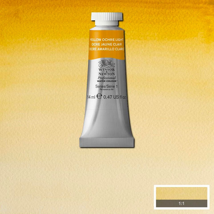 WINSOR & NEWTON Professional Watercolour - 14mL - 745 Yellow Ochre Light (PY43)