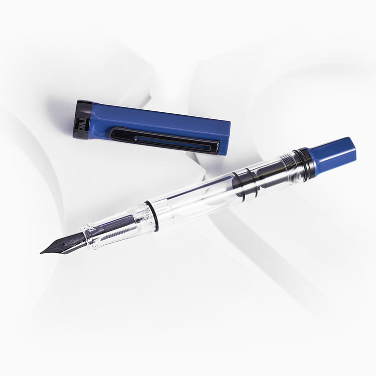 TWSBI Eco Fountain Pen - Slate Blue with Onyx - Medium Nib