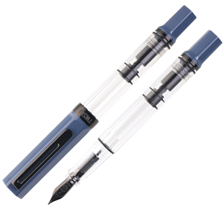 TWSBI Eco Fountain Pen - Slate Blue with Onyx - Extra Fine Nib
