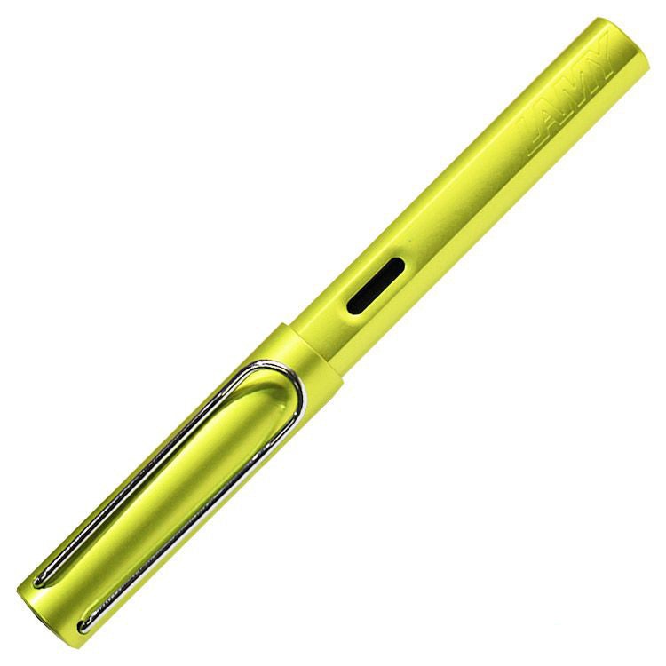 LAMY Al-Star Fountain Pen - Anodised Aluminium / Charged Green - Fine Nib