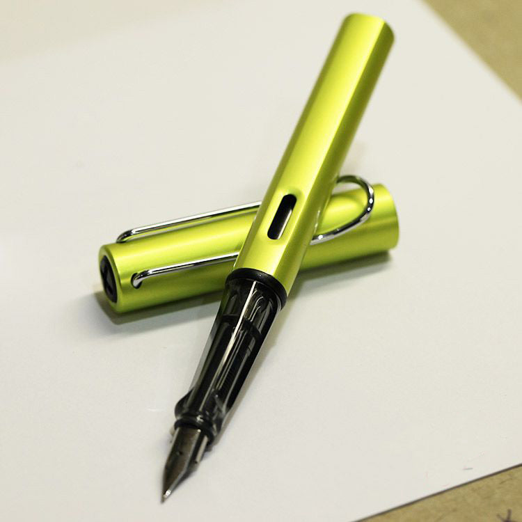 LAMY Al-Star Fountain Pen - Anodised Aluminium / Charged Green - EF Nib