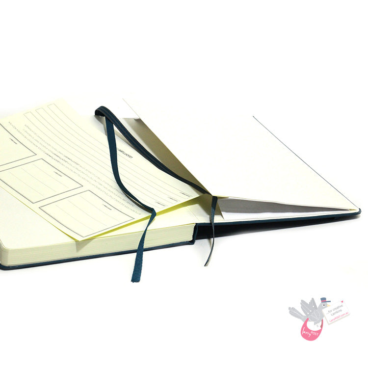 LEUCHTTURM1917 120gsm Classic Hard Cover Notebook - Medium (A5) - Plain - Black
