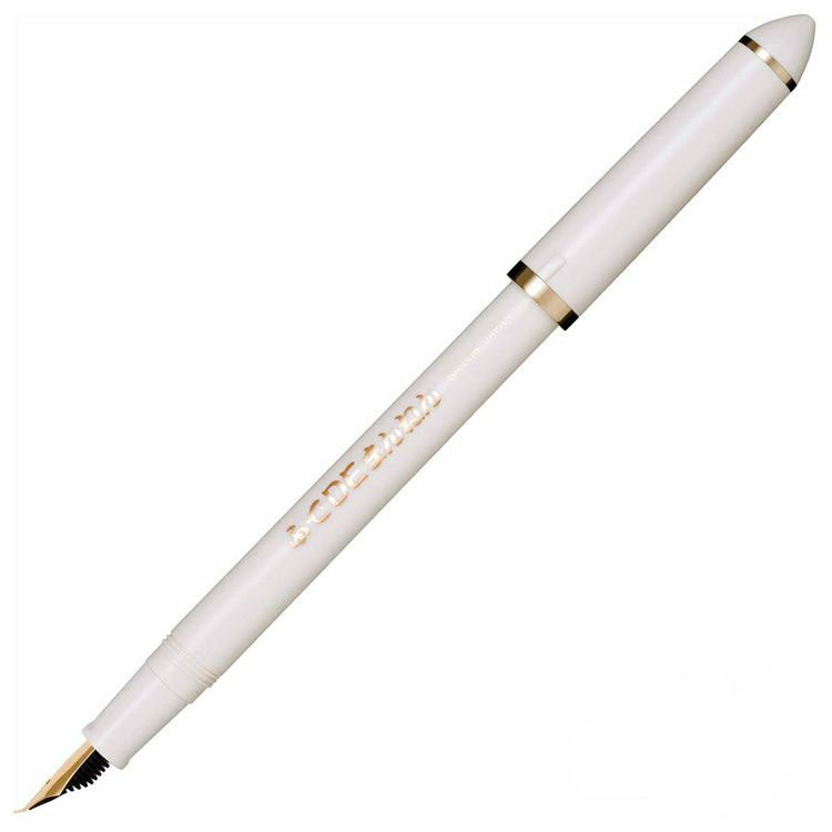 SAILOR Fude de Mannen Fountain Pen - 40 Degree Nib - White (excludes converter)