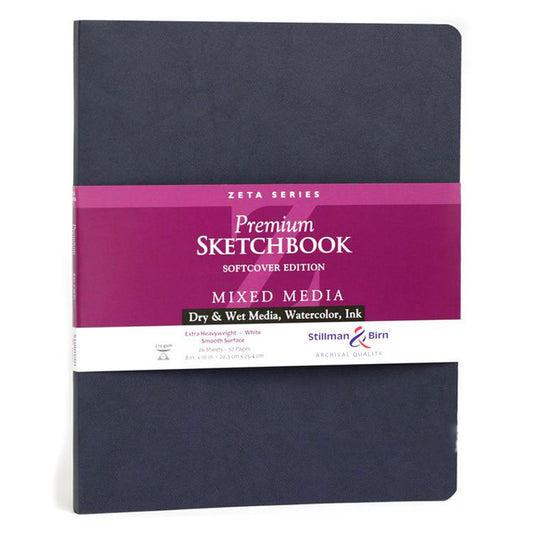 STILLMAN & BIRN Zeta Sketchbook - Softcover - Portrait XL (8 x 10" / 20.3 x 25.4cm) - 270gsm
