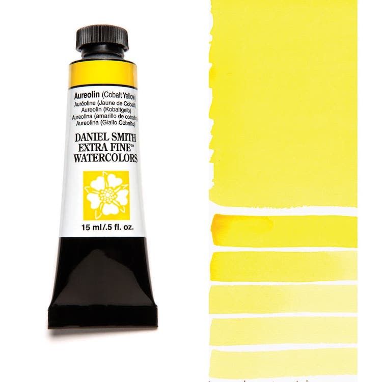 DANIEL SMITH Watercolour - 15mL - Aureolin (Cobalt Yellow)(PY40)