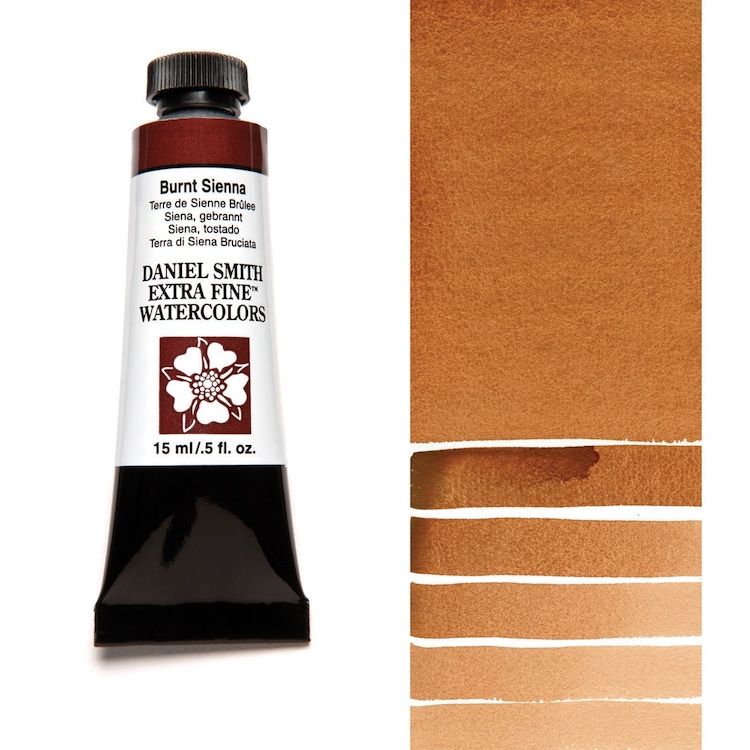 DANIEL SMITH Watercolour - 15mL - Burnt Sienna (PBr7)