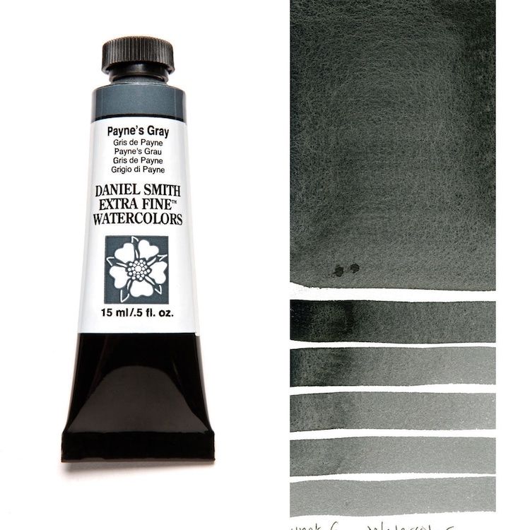 DANIEL SMITH Watercolour - 15mL - Payne's Grey (PB29,PBk9)