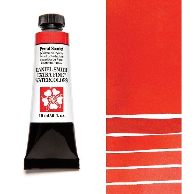 DANIEL SMITH Watercolour - 15mL - Pyrrol Scarlet (PR255)