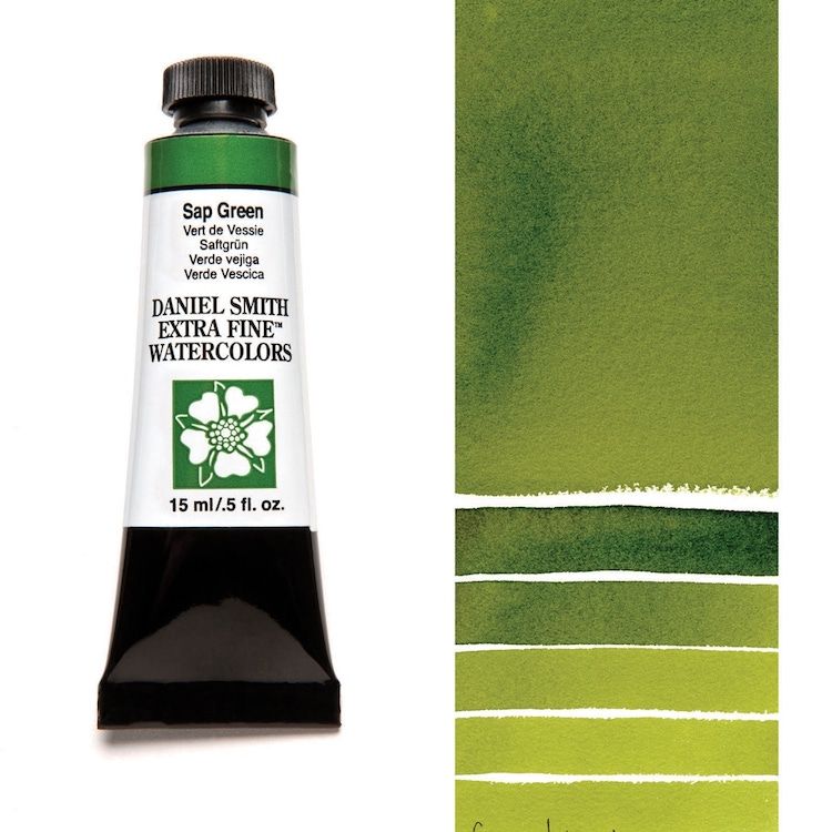 DANIEL SMITH Watercolour - 15mL - Sap Green (PO48, PG7, PY150)