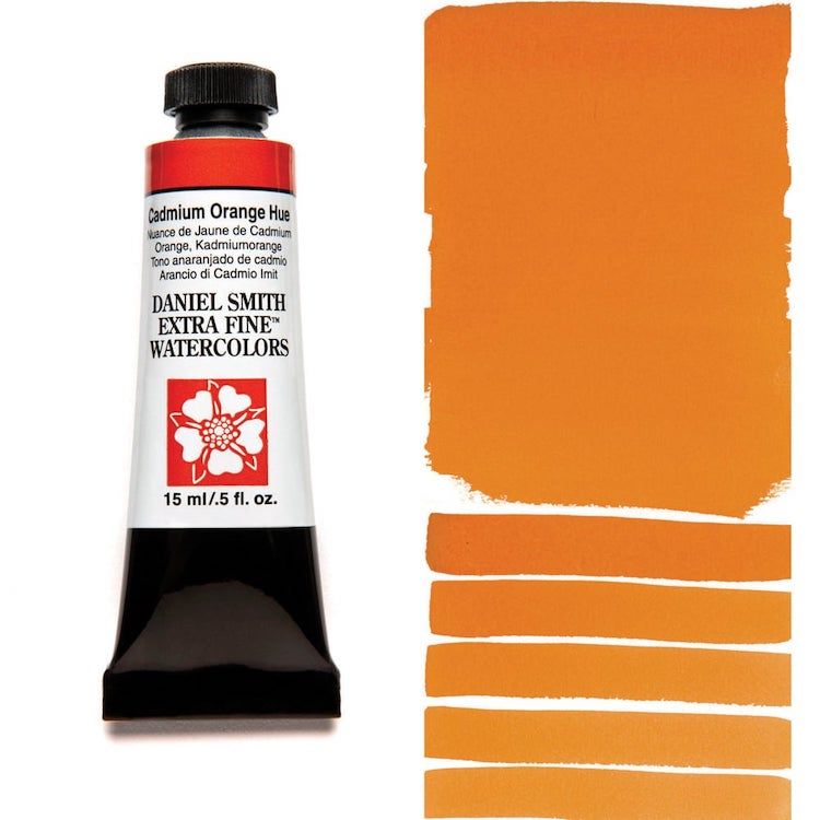 DANIEL SMITH Watercolour - 15mL - Cadmium Orange Hue (PY53,PO73,PY83)