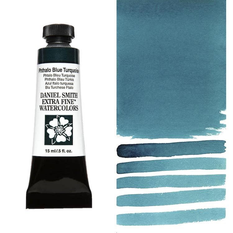 DANIEL SMITH Watercolour - 15mL - Phthalo Blue Turquoise (PB16)