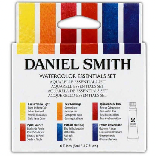 DANIEL SMITH Essentials Watercolour Set - 5mL x 6 Colours