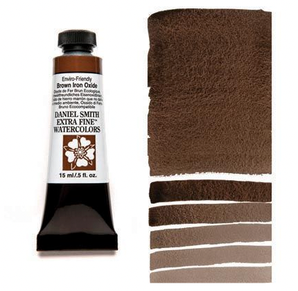 DANIEL SMITH Watercolour - 15mL - Enviro Brown Iron Oxide (PBr6)