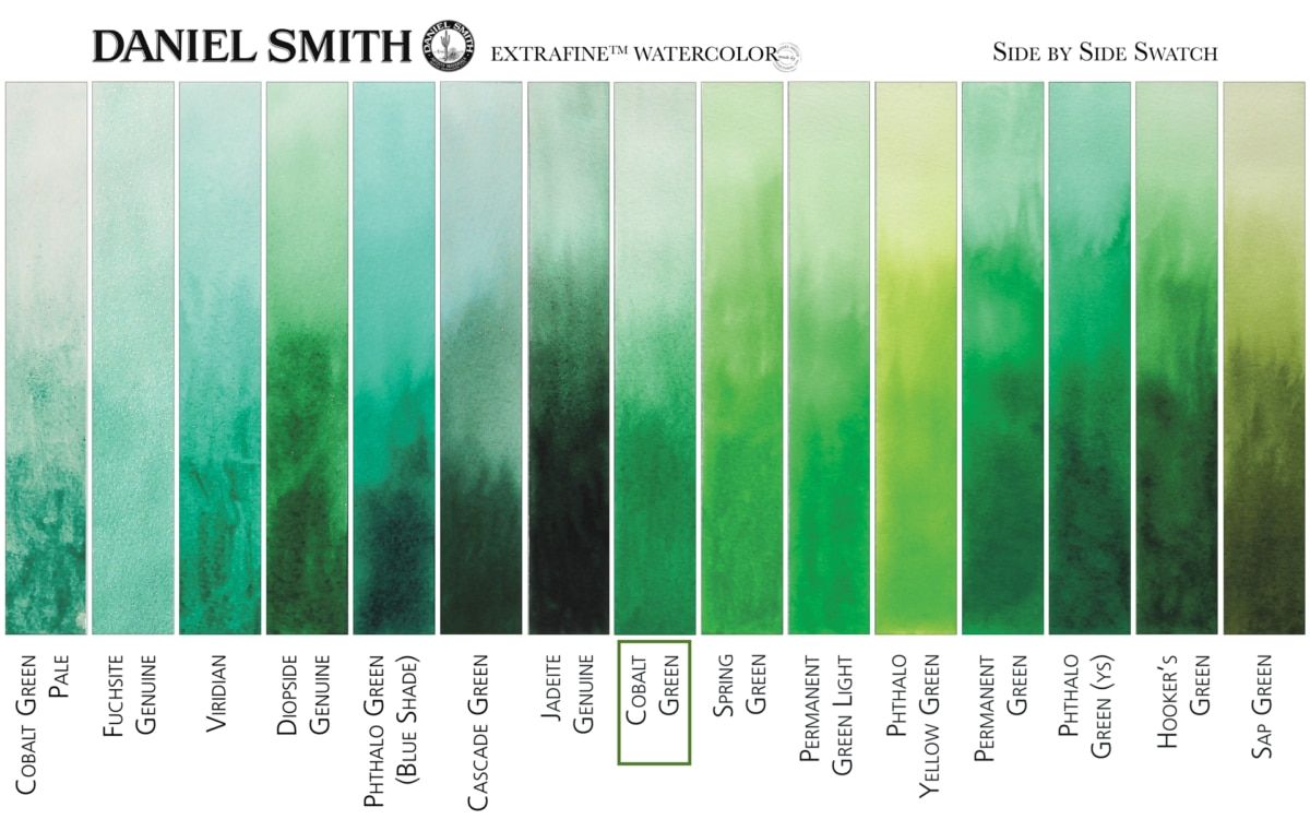 DANIEL SMITH Watercolour - 15mL - Cobalt Green (PG50)