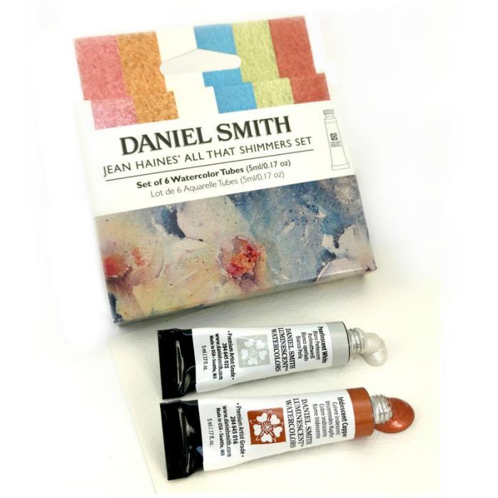 DANIEL SMITH Jean Haines' All That Shimmers Watercolour Set - 5mL x 6 Colours