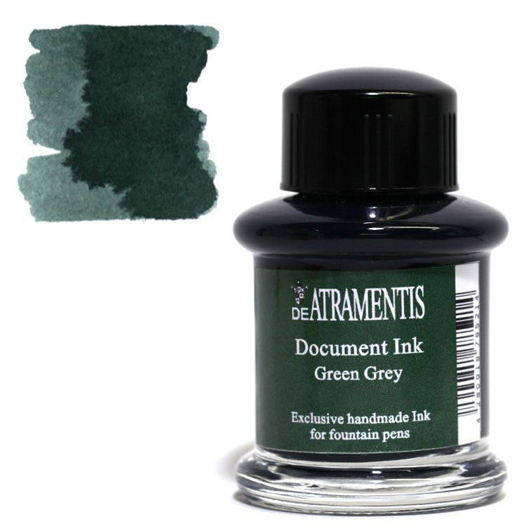 DE ATRAMENTIS Permanent Document Ink 45mL - Green Grey