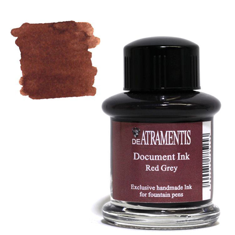 DE ATRAMENTIS Permanent Document Ink 45mL - Red Grey