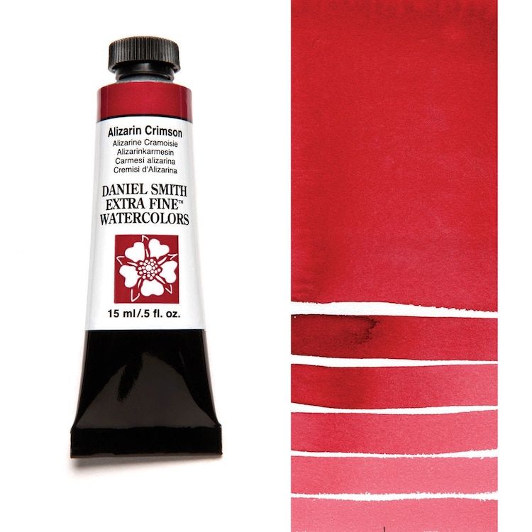 DANIEL SMITH Watercolour - 15mL - Alizarin Crimson (PR83)