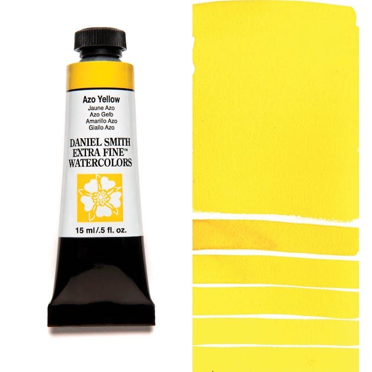 DANIEL SMITH Watercolour - 15mL - Azo Yellow (PY151)