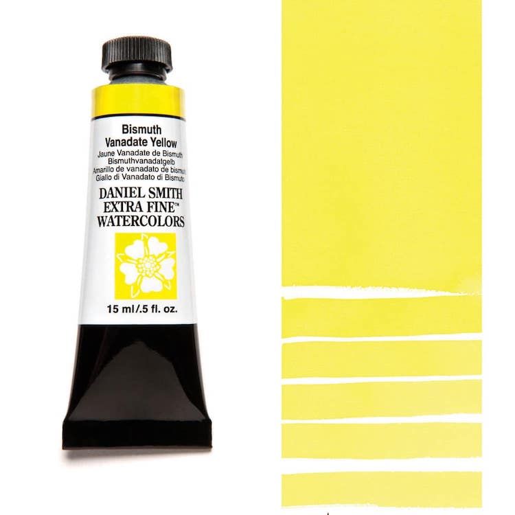 DANIEL SMITH Watercolour - 15mL - Bismuth Vanadate Yellow (PY184)