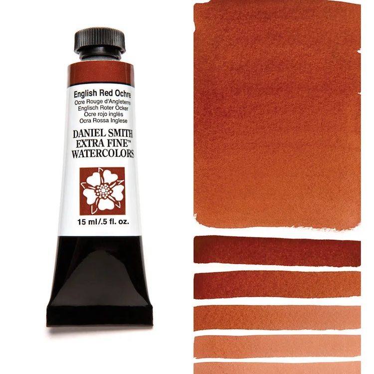 DANIEL SMITH Watercolour - 15mL - English Red Ochre (PR101)