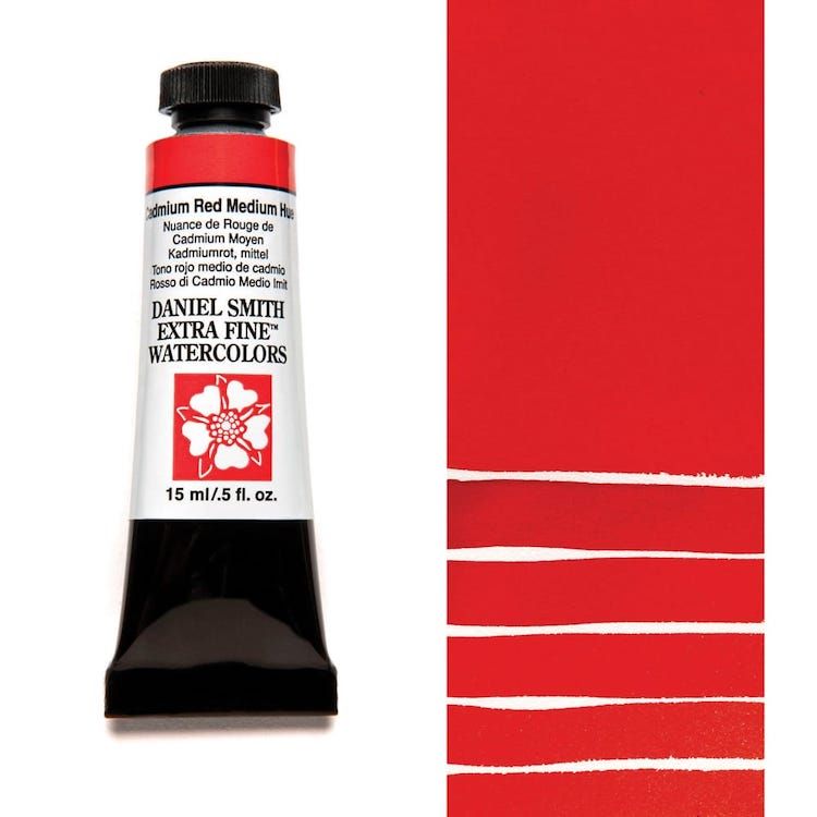 DANIEL SMITH Watercolour - 15mL - Cadmium Red Medium Hue (PY53,PR254)