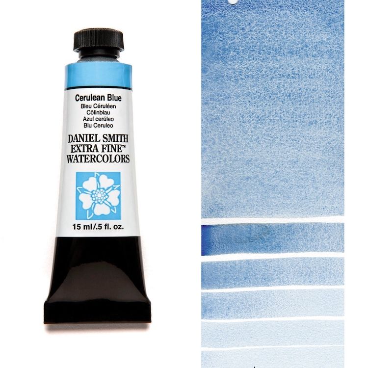 DANIEL SMITH Watercolour - 15mL - Cerulean Blue (PB35)