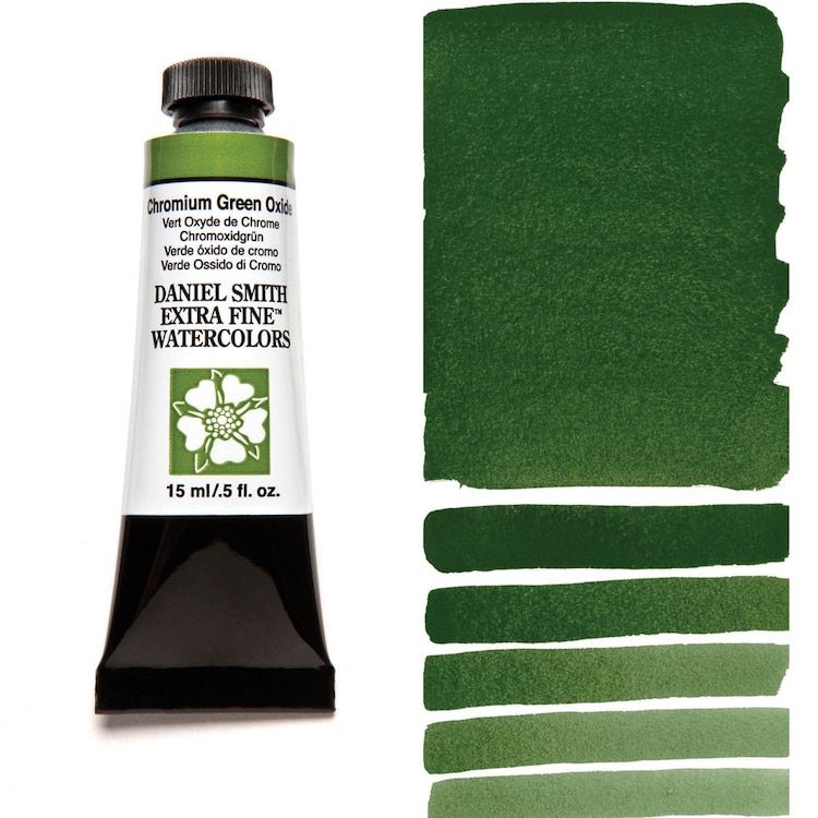 DANIEL SMITH Watercolour - 15mL - Chromium Green Oxide (PG17)
