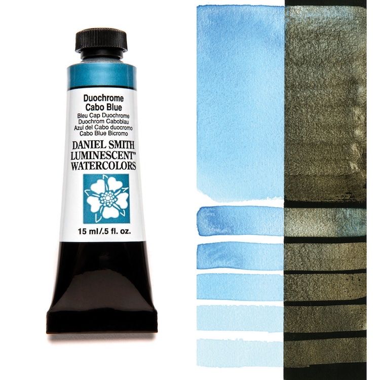 DANIEL SMITH Watercolour - 15mL - Duochrome Cabo Blue (PW20,PW6)