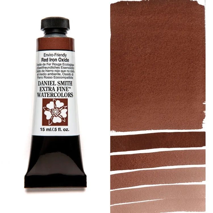 DANIEL SMITH Watercolour - 15mL - Enviro Red Iron Oxide (PBr6)