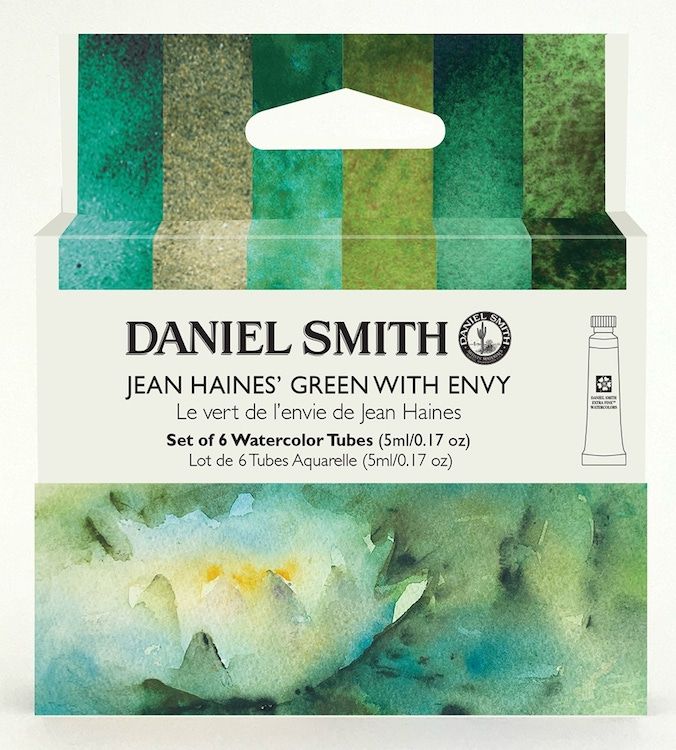 DANIEL SMITH Jean Haines' Green With Envy Watercolour Set - 5mL x 6 Colours