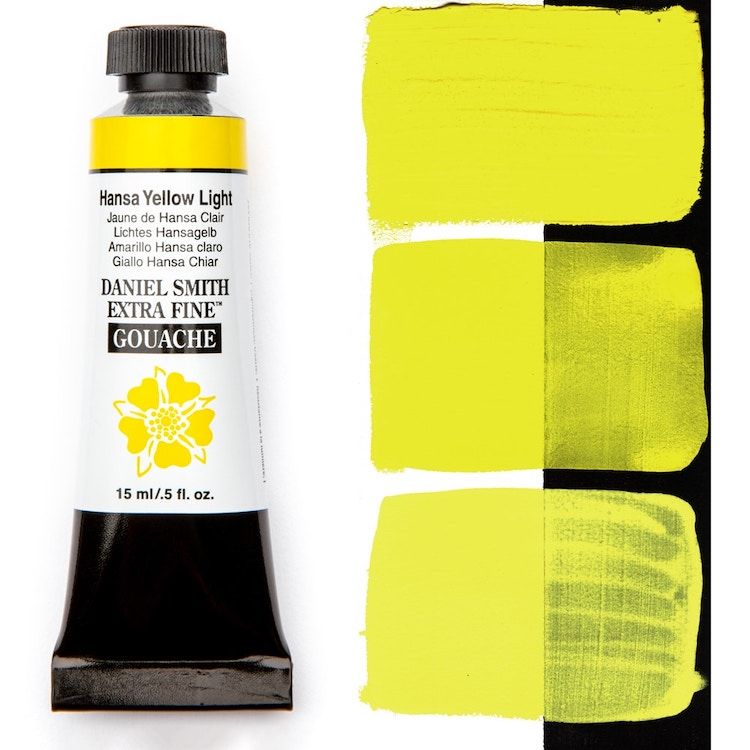 DANIEL SMITH Gouache - 15mL - Hansa Yellow Light (PY3)