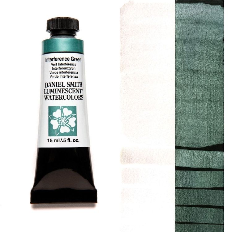 DANIEL SMITH Watercolour - 15mL - Interference Green (PW20,PW6)