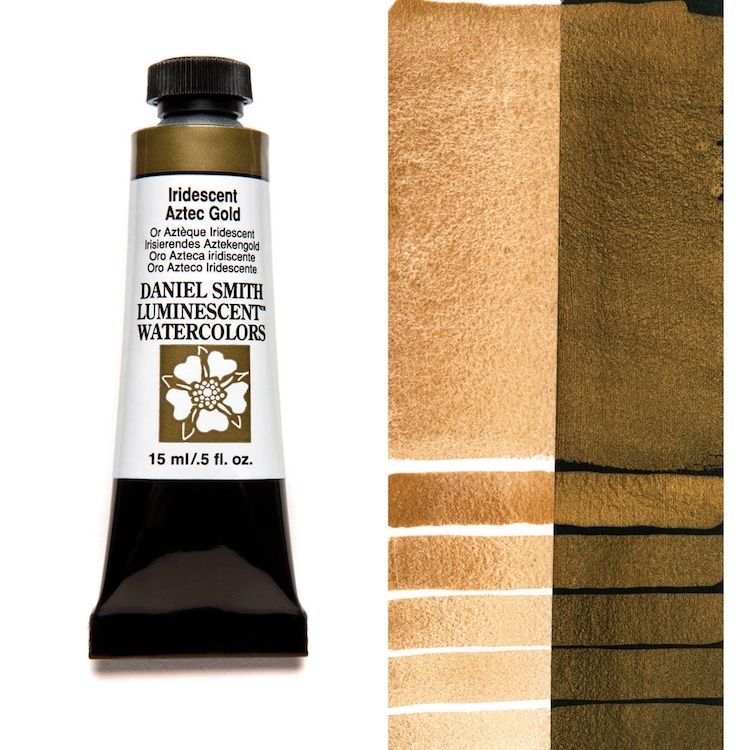 DANIEL SMITH Watercolour - 15mL - Iridescent Aztec Gold (PW20,PW6)