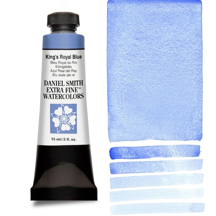 DANIEL SMITH Watercolour - 15mL - King's Royal Blue (PB29,PB15,PW4)